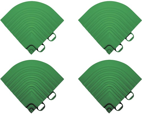 Pièce d'angle dalle à clipser 6.2x6.2 cm vert 4-pièces