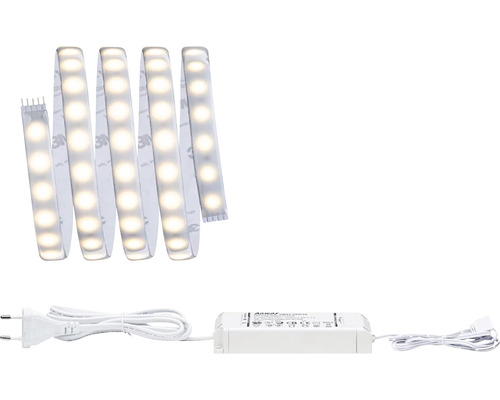 Kit de base Strip MaxLED 500 prêt à l'emploi 1,5 m 10W 825 lm 2700 K blanc chaud 108 LED revêtu 24V convient au Smart Home après extension