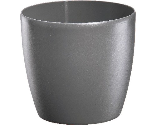 Cache-pot elho Brussels en plastique Ø 20 h 18 cm anthracite Pot de fleurs en plastique