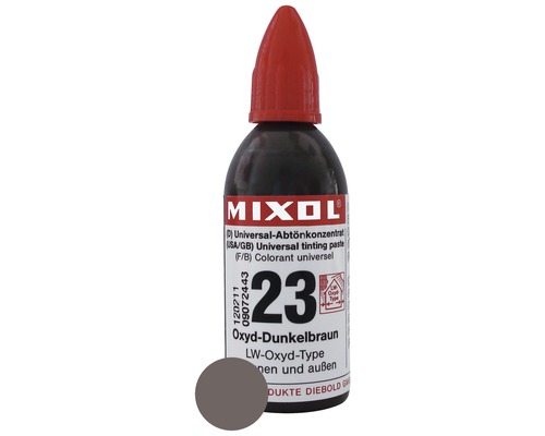 Concentré de colorant MIXOL® 23 Oxyde marron foncé Mixol Colorant universel, teinte 23 brun foncé oxyde
