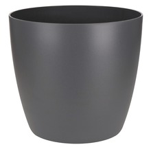 Cache-pot elho Brussels en plastique Ø 22 h 20,5 anthracite