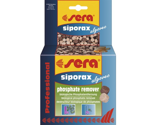 Matériau filtrant sera Siporax Algovec Professional 210 g Emballage Sera Siporax Algovec éliminateur de phosphate