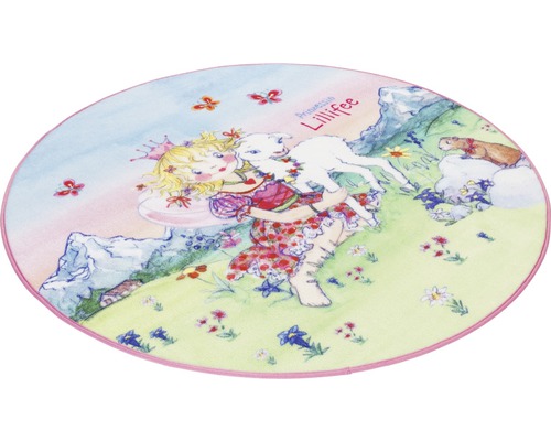 Tapis rond avec motif Princesse Lillifee
