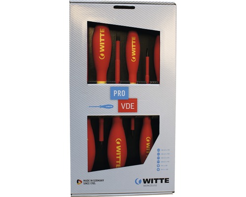 Witte Schraubendrehersatz in Verpackung