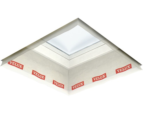 Collerette pare-vapeur VELUX BBX 0000 pour fenêtre de toit plat 60x60 cm Vue de dessous d''une fenêtre de toit Velux