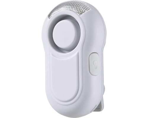 Alarme Mini Jogging 115 dB avec bouton-poussoir X4-Life Security blanc