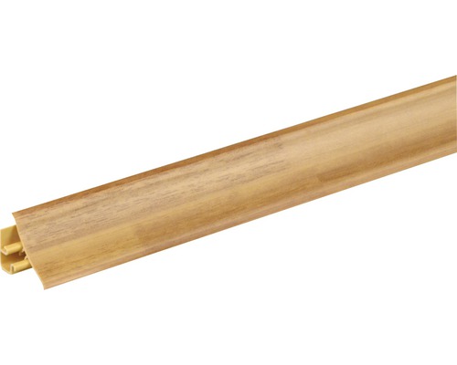 Joint d'étanchéité mural hêtre 24, longueur : 590 mm Plinthe avec conduit de câbles