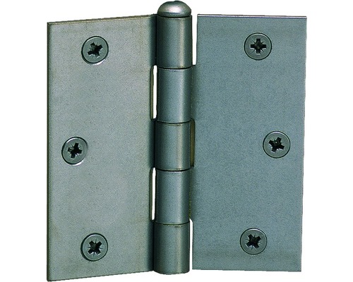 Charnière carrée avec une tige en acier inoxydable rivetée, 64x62mm, acier inoxydable