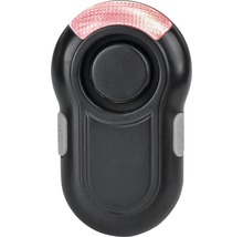 Alarme de sécurité personnelle noire avec lumière rouge