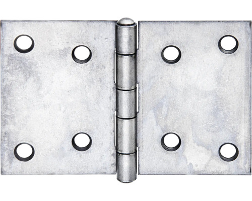Charnière large avec une tige en acier inoxydable rivetée, 60x90mm, acier inoxydable Paumelle de porte en métal avec trous de vis