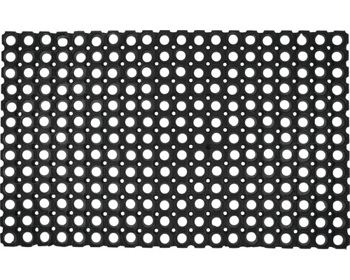 Caillebotis en caoutchouc noir 50x80 cm