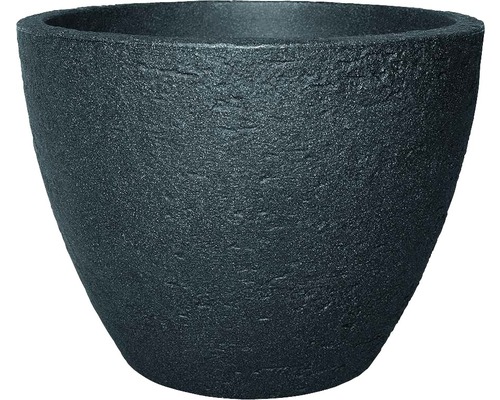 Pot de fleurs Geli Stone plastique Ø 50 H 38 cm, anthracite