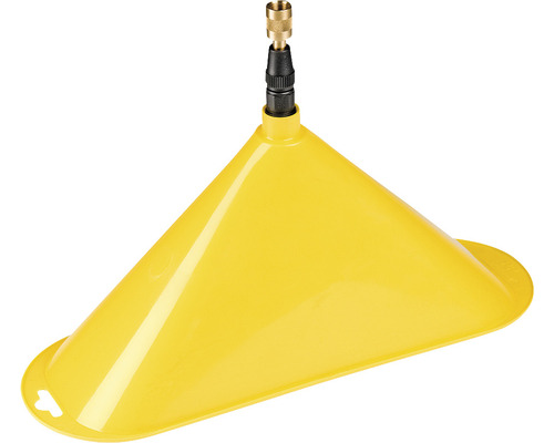 Écran de pulvérisation GLORIA type 270 avec buse à jet plat Cône jaune pour le remplissage des pneus