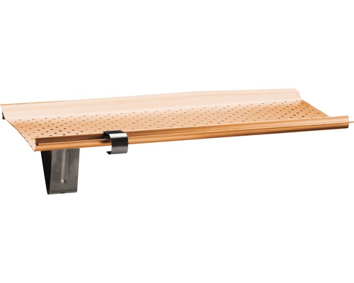 Protection de gouttière Zambelli cuivre pour taille de gouttière 280 mm L = 2000 mm Protège-feuilles de gouttière avec support