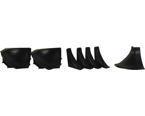 Kit d'accessoires pour joint d'étanchéité 14 alu noir 7 pièces