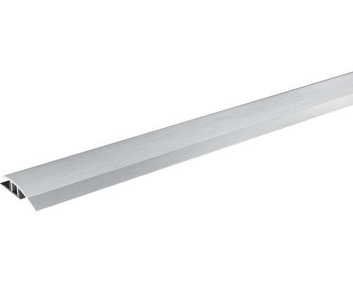 Barre de seuil multi niveaux SKANDOR argent anodisé avec rail à clip 11x45x900 mm