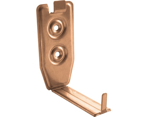 Angle de réglage pour caniveau Zambelli cuivre pour tailles de gouttière de 250 mm à 333 mm Support métallique pour fixation murale