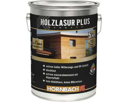 Pot de lasure pour bois Plus avec protection contre les intempéries et les rayons UV