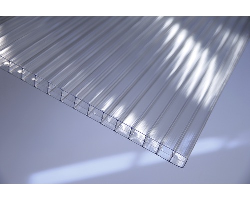 Plaque ondulée en plastique transparent
