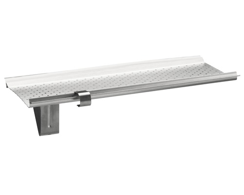 Protection de gouttière Zambelli aluminium pour taille de gouttière 280 mm L = 2000 mm Protection de gouttière en métal avec support