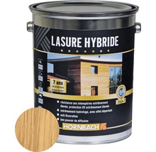 Lasure hybride en pot métallique avec échantillon de couleur