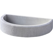 Bac à plantes demi-cercle en béton