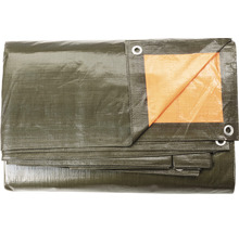 Bâche textile 140 g/m² orange-vert 3 x 4 m-thumb-1