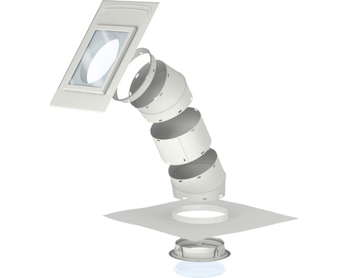 Conduit de lumière VELUX TLR 0K14 pour toit incliné avec matériaux de couverture plats 47x47 cm avec tube rigide