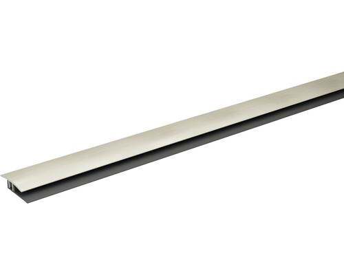 SKANDOR Übergangsprofil cognac eloxiert Clipprofil 7x29x900 mm Türdichtungsprofil aus Metall und Kunststoff