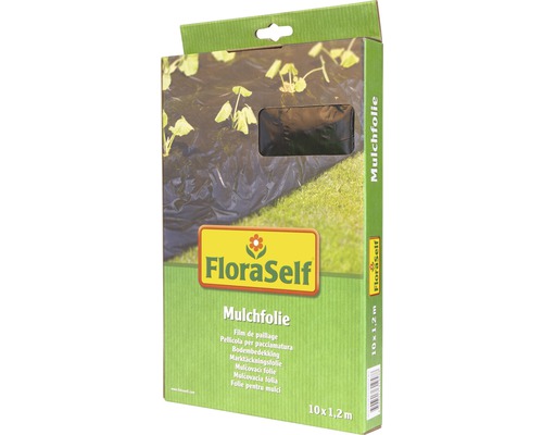 Mulchfolie FloraSelf 10x1,2 m schwarz