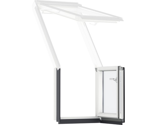 Balcon de toit VELUX VEB M35 2065 élément de porte droite ENERGIE PLUS 78x109 cm Fenêtre de toit avec vantail ouvert