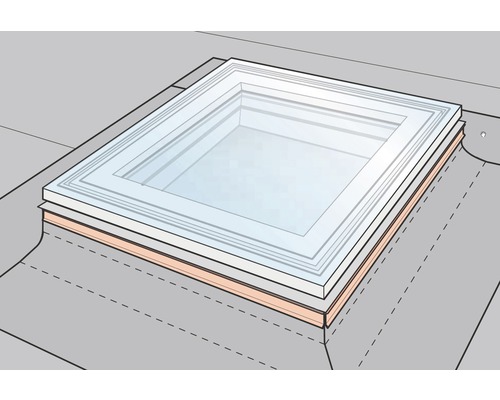 VELUX Kappleisten-Set ZZZ210 für Flachdachfenster 90x120 cm-0
