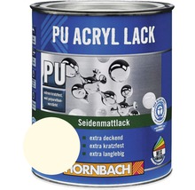 HORNBACH Buntlack PU Acryllack seidenmatt RAL 9001 cremeweiß 2 l-thumb-0