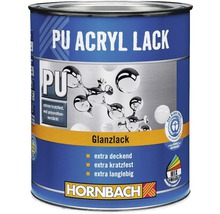Laque couleur PU HORNBACH laque acrylique brillante RAL 7001 gris argent 125 ml-thumb-2
