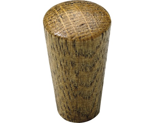 Bouton de meuble en bois chêne rustique Øxh 16x30 mm