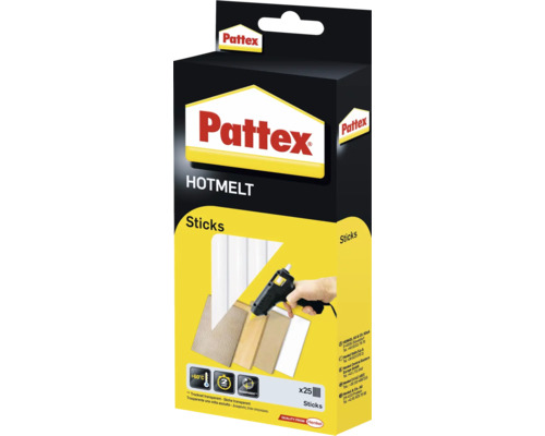 Bâtons de colle chaude Pattex Hotmelt 25 pièces Bâtons de colle chaude Pattex Hotmelt 25 pièces