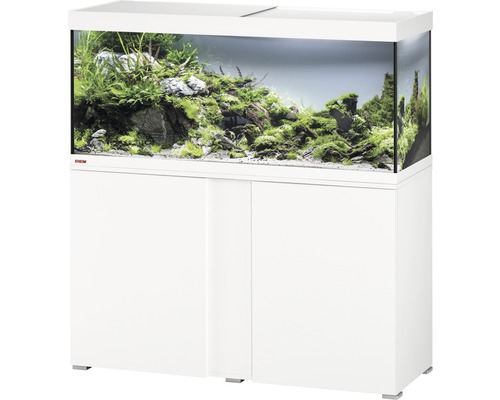 Aquariumkombination EHEIM Vivaline 240 mit LED-Beleuchtung, Heizer, Filter und Unterschrank weiß