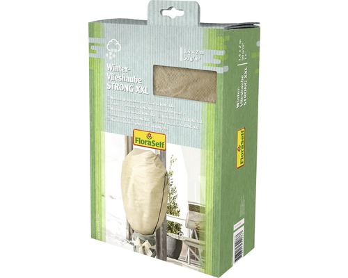 Housse d'hivernage intissée FloraSelf Protect XXL 2x1.4 m beige 50g/m2