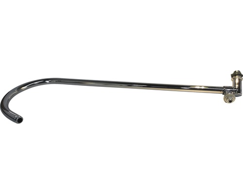 Siphon coudé de raccordement d''appareil chromé