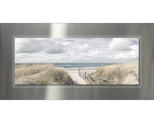 Tableau en métal Beach I 50x100 cm