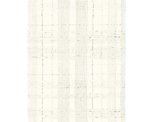 Papier peint intissé 30440 Casual rayures beige Papier peint à carreaux