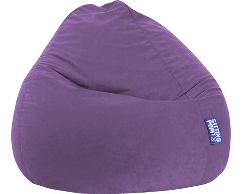 Pouf coussin Sitting Point Beanbag Easy L env. 120 litres violet 70x90 cm