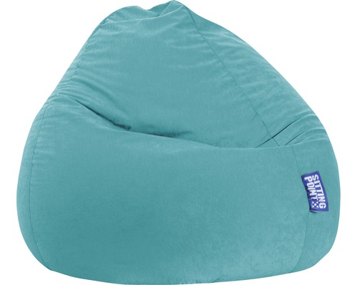 Pouf coussin Sitting Point Beanbag Easy L turquoise 70x90 cm