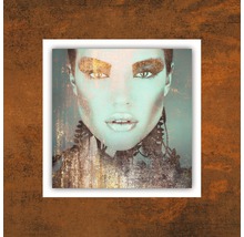 Tableau en métal Copper Woman I 50x50 cm-thumb-0