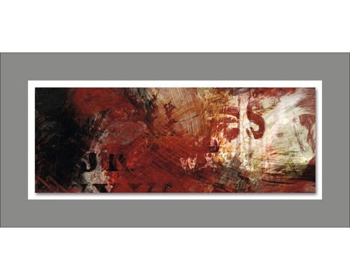 Tableau en métal Abstraction VIII 50x100 cm-0