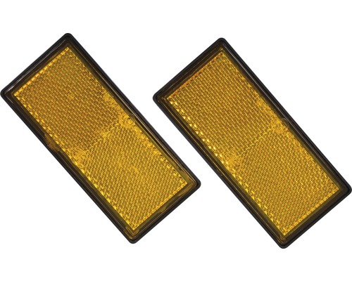 Kit de réflecteurs orange 86 x 40 mm pour remorque paquet = 2 pces