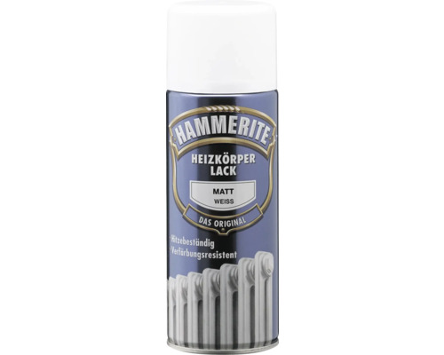 Laque pour radiateurs HAMMERITE satinée blanche 400 ml Laque pour radiateurs HAMMERITE satinée blanche 400 ml