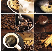 Glasbild Coffee Variation II 30x30 cm GLA049