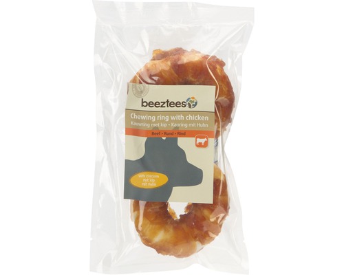 Hundesnack beeztees Kauring Rind mit Huhn 2x7,5 cm Kauartikel