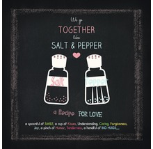 Glasbild Salt & Pepper 30x30 cm GLA1014